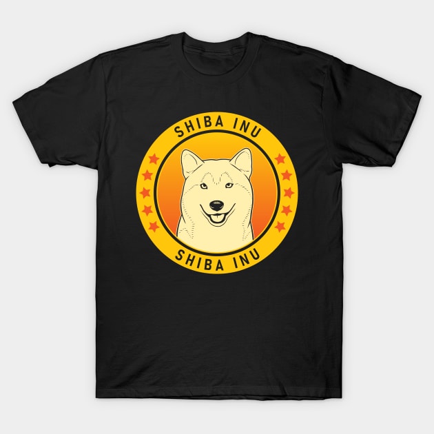 Shiba Inu Dog Portrait T-Shirt by millersye